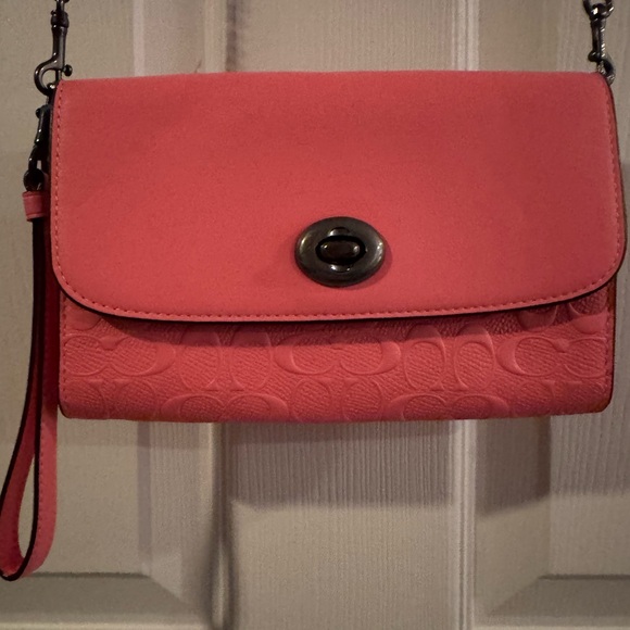 Coach Pink Crossbody Bag - Picture 1 of 8